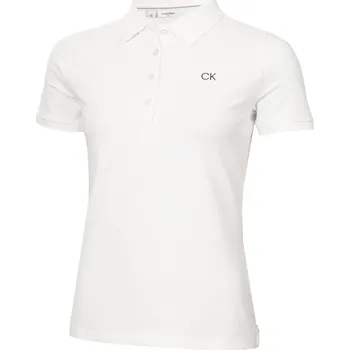 Calvin Klein Golf Short-Sleeve Performance Polo Shirt White 14 (L)