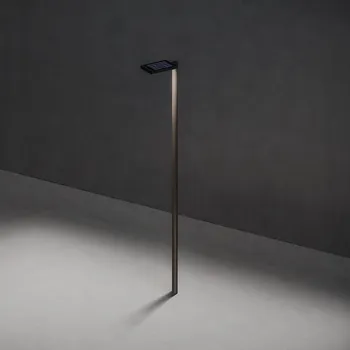 Venkovní osvětlení KLEWE LED solární světlo LINK bez tyče, antracit, IP65 1 x 5 W LED - Doprava zdarma