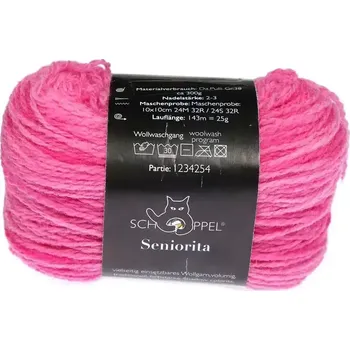 Příze Schoppel Wolle Seniorita 2604 Softpink Inspiration Dibadu (Vlněná příze Seniorita 2604 Softpink Inspiration Dibadu)