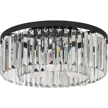 Černé křišťálové LED svítidlo Eloisa pro žárovku 3x E27 - Rabalux - 71093 - 71093