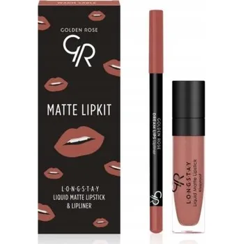 Rtěnka Golden Rose Matte Lipkit Warm Sable sada pro líčení rtů