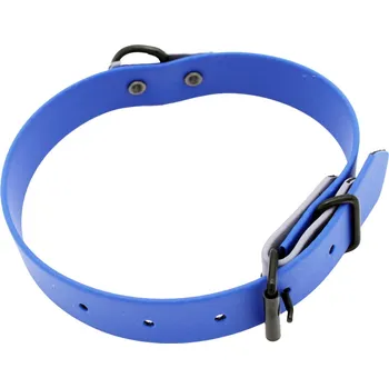 Obojek pro psa Heim obojek dvoubarevný nýtovaný, modrá/šedá - délka 60 cm, šířka 25 mm