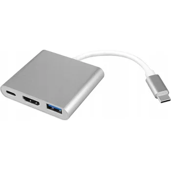 USB hub ADAPTÉR USB-C NA HDMI, USB-A, USB-C A DEX – ROZBOČOVAČ 4V1