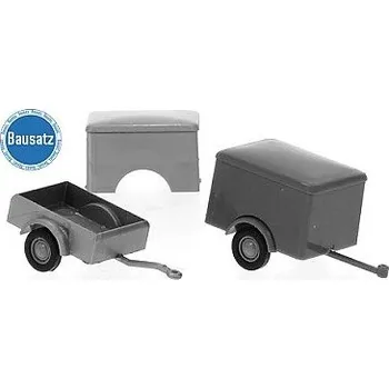 ostatní stavebnice BREKINA STAVEBNICE 2x PŘÍVĚSNÝ VOZÍK 10216