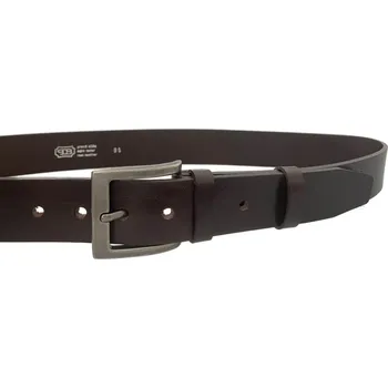 Opasek PENNY BELTS Pánský kožený opasek EXKLUZIV 501-V1-40 hnědý - 90 cm