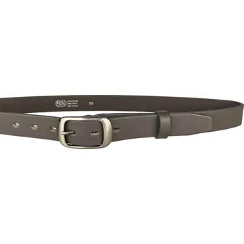 Opasek PENNY BELTS Kožený opasek 30-190-50 šedý - 95 cm
