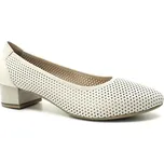 CAPRICE 9-22501-44 cream nappa, dámské lodičky vel.5,5