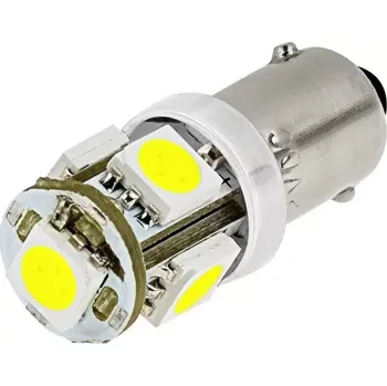 Autožárovka Parkovací světlo BA9S - 5 x LED SMD BÍLÉ, 1ks (Parkovací světlo BA9S - 5 x LED SMD)