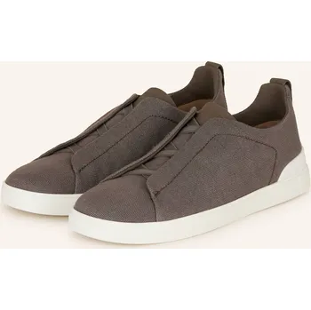 Pánská obuv Zegna Pánské Sneakersy Triple Stitch, černošedá, 40,5
