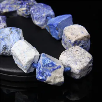 Korálek Surové minerální korálky 20-30mm | přírodní kameny, minerální korálky - Lapis lazuli , 5 kusů