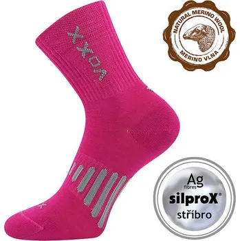 Pánské ponožky VOXX Ponožky slabé z merino POWRIX s ionty stříbra FUXIA 39-42 119314