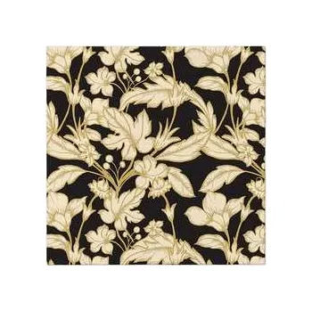 Papírový ubrousek Ubrousky PAW AIRLAID 40x40 cm Beautiful Floral Pattern Black [50 ks],rychlé dodání