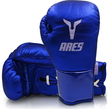 Boxerské rukavice Zápasové rukavice Ares Athena - modrá metalíza