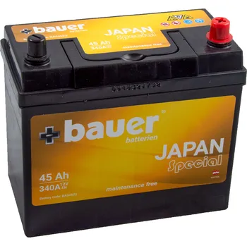 Autobaterie autobaterie BAUER Asia 45Ah 12V 380A 238x129x225 slabé jap.poly