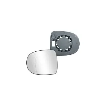 Auto zrcátko Sklo levého zpětného zrcátka RENAULT CLIO III | 2009 a výše | nevyhřívané | chromové | asférické | TAIWAN |