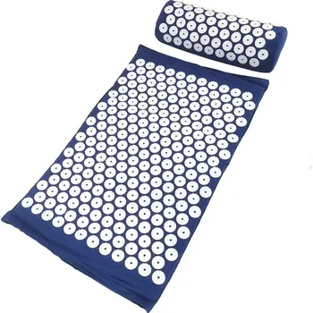 Masáž Masážní podložka s polštářem pro relaxaci | Akupresurní set, masážní matrace - Modrá sada bez tašky