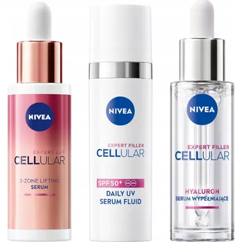 Pleťové sérum NIVEA CELLULAR Sérum proti vráskám + S SPF50 + Liftingové