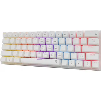 Klávesnice Mechanická klávesnice White Shark WAKIZASHI 2! Red Spínače, Bílá, RGB