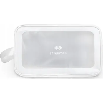 Kosmetická taška Eternitive - Cestovní kosmetická taška dámská průhledná voděodolná, bílá