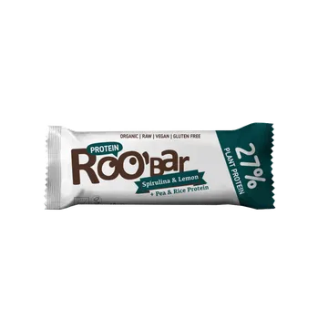 Roo'bar Bio vysokoproteinová tyčinka se spirulinou a citrónem 40 g