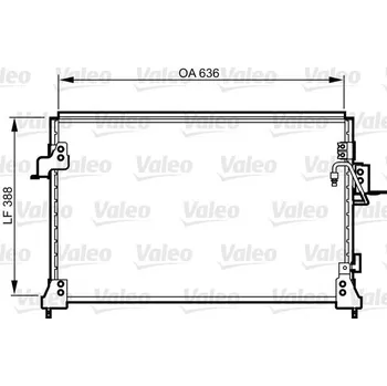 Výparník klimatizace Kondenzátor, klimatizace VALEO 818025