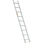 Hliníkový žebřík 1x9 příček jednodílný DRABEST DP-9 PRO