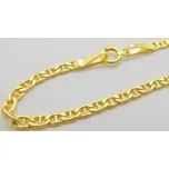 Klenoty Budín Pánský/dámský zlatý řetízek (PANCER+MUSTEK) 45cm 585/2,85gr HK6050 (Klenoty Budín Pánský/dámský zlatý řetízek (PANCER+MUSTEK) 45cm 585/2,85gr HK6050)