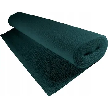 Umělecký papír ZELENÁ krepová papírová stuha 180 g/m2 ozdobná krepová papírová stuha ZVRÁSNĚNÁ 50 x 250 cm