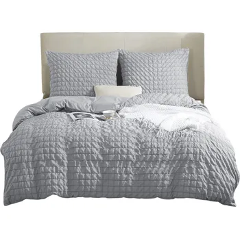 Povlečení Povlečení 160x200cm Šedé 100% Mikrovlákno + 1 povlak na polštář 70x80cm CREASY