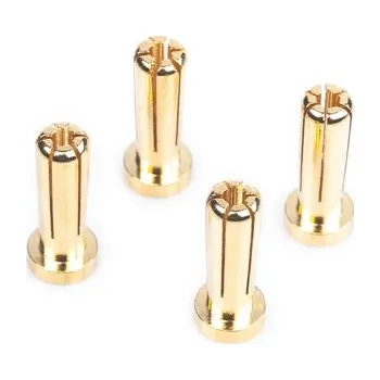 RC náhradní díl LRP Electronic 5mm/G5 Gold Works Team/zlaté konektory, 18mm, 4ks.
