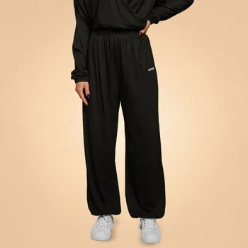 Dámské kalhoty GymBeam Dámské kalhoty Breeze Black - BeastPink Velikost: S, Barva: černá