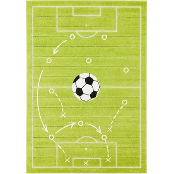Koberec Kobercový ráj Dětský kusový koberec Adventure Campo Fotbalové hřiště zelený Rozměr: 200x290 cm