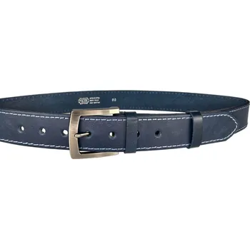 Módní doplněk PENNY BELTS Kožený opasek 25-1-59 modrý - 100 cm