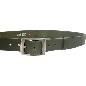Opasek PENNY BELTS Kožený opasek 44R30 zelený - 90 cm
