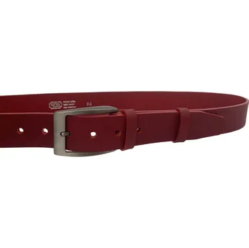 Opasek PENNY BELTS Kožený opasek 504-R90 červený - 85 cm