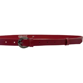 Módní doplněk PENNY BELTS Kožený opasek 20-206-93 červený - 105 cm