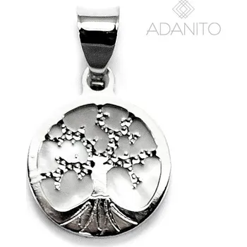 Přívěsek Zlatý přívěsek strom života s perletí z bílého zlata