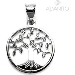 Zlatý přívěsek strom života z bílého zlata