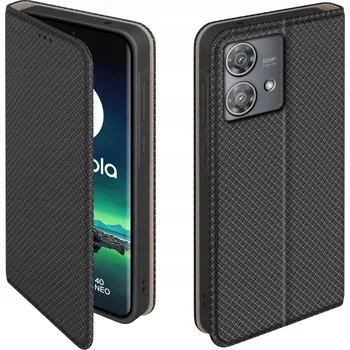 Pouzdro na mobilní telefon Flipové pouzdro KrainaGSM pro Motorola Edge 40 Neo, černé