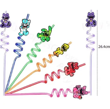 Dětský míč Smiling Critters Narozeninová party dekorace - brčka s motivem "Smilings Critters " Počet kusů: 24 ks