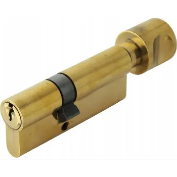 Vložka do dveří Vložka DOMINO 41/56 MM MOSAZNÁ KNOFLÍK 3 klíče