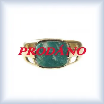 Prsten žluté zlato 60 typ 1