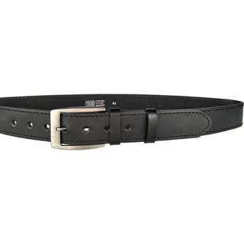 Módní doplněk PENNY BELTS Kožený opasek 504-1-60 černý - 110 cm
