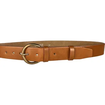 Opasek PENNY BELTS Kožený opasek 12542 hnědý - 90 cm