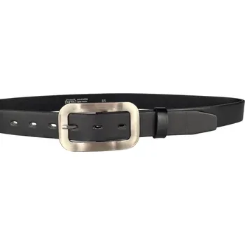 Opasek PENNY BELTS Kožený opasek 30-195-63 černý - 100 cm