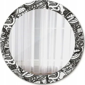 Zrcadlo Zrcadlo závěsné se skleněným rámem Klauny graffiti 70