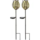 Solární zahradní zápich Flower 2 ks