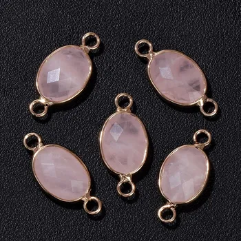 Přívěsek Přívěsek přírodní kámen oválný | šperk, amulet - Č.24 Růženín , 5 kusů