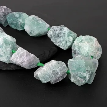 Korálek Minerální korálky surové | Minerální korálky, surové minerály - Fluorit , 14-16 kusů