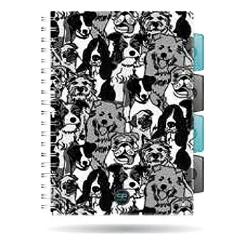 Blok Sešit A5 s mřížkou Coolpack - poznámkový blok/kroužkový blok A5, linkovaný, 100 listů